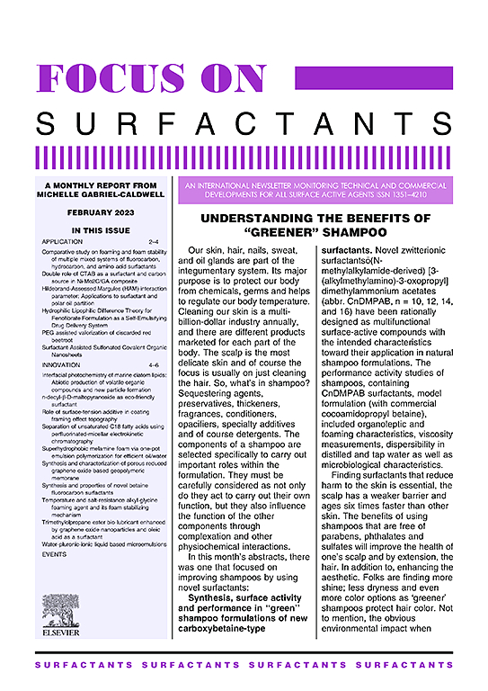 Go to journal home page - Focus on Surfactants